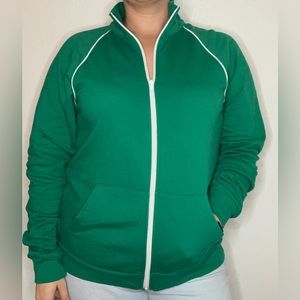 Turtleneck jacket | emerald green | Large
